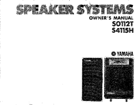 Yamaha S-4115-H - Owners Manual